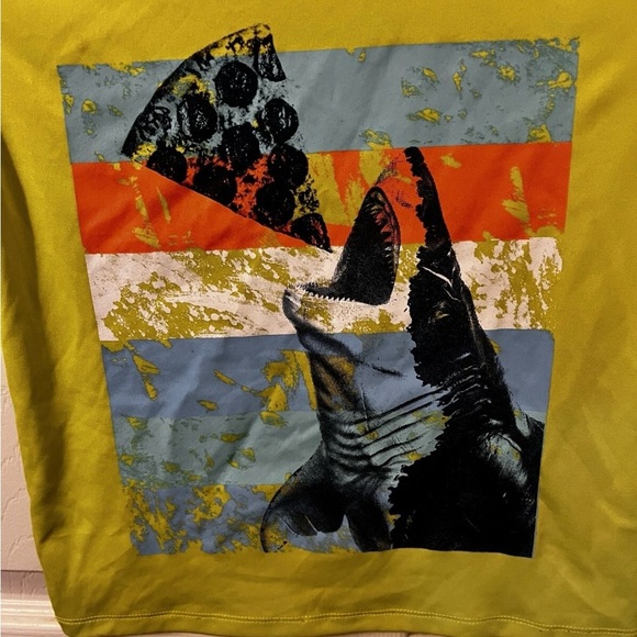 Boy's Shark Short Sleeve Rash Guard Swim Shirt Size ZS 4-5 Cat and Jack - Picture 2 of 4
